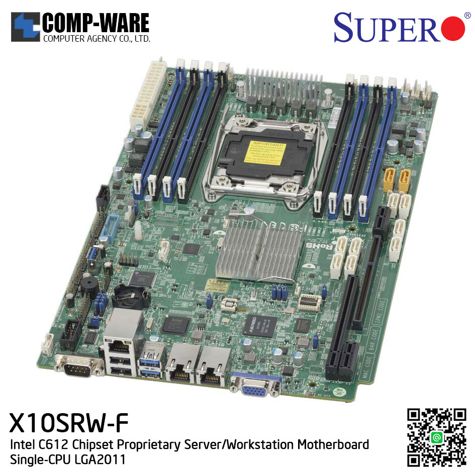 Supermicro X10SRW-F Intel C612 Chipset Proprietary Server/Workstation Motherboard Single-CPU LGA2011