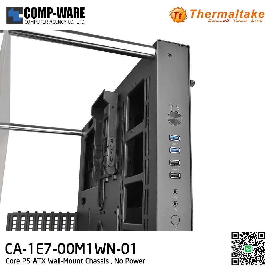 Thermaltake Core P5 ATX Wall-Mount Chassis , No Power - CA-1E7-00M1WN-00