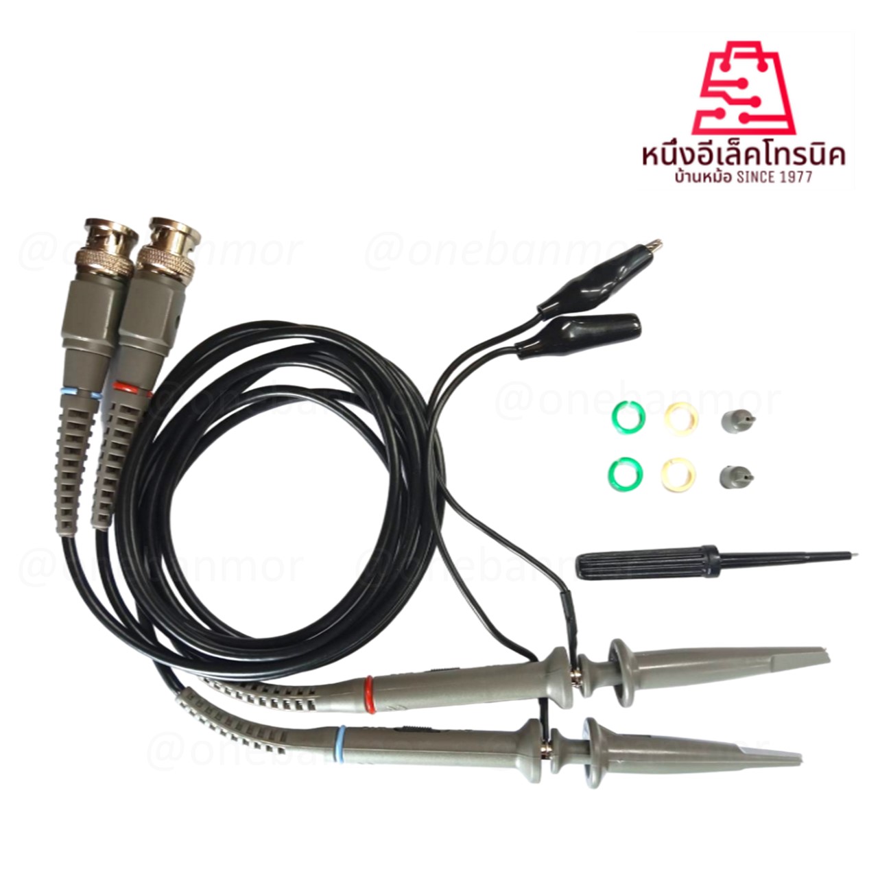 สายโลสโคป P6100 Oscilloscope Probe 100MHz X10 X1 onebanmor