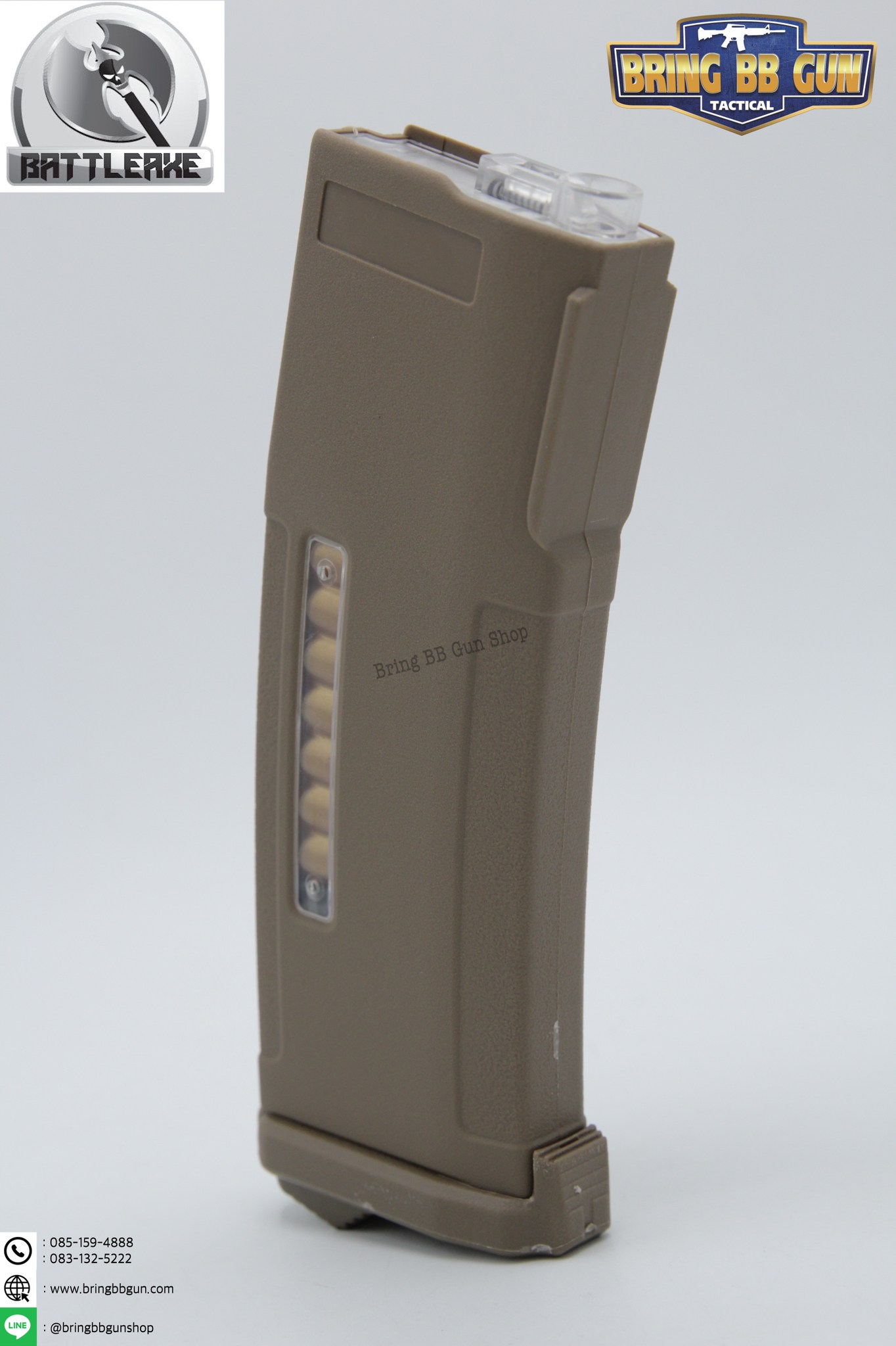 แม็กกาซีน M4 ยี่ห้อ Battle Axe แบบstand ❌ไม่ต้องปั่น❌มี4ทรงให้เลือก ทรง P-mag / ทรง EPM / ทรง 002 / ทรง IMI Lancer