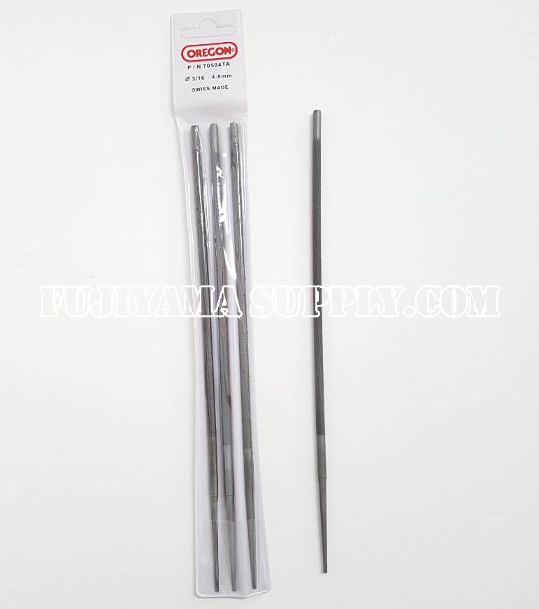 ตะไบ 3/16" -4.8mm(กลาง) ใช้กับโซ่เลื่อยยนต์ 3/8C (OREGON)