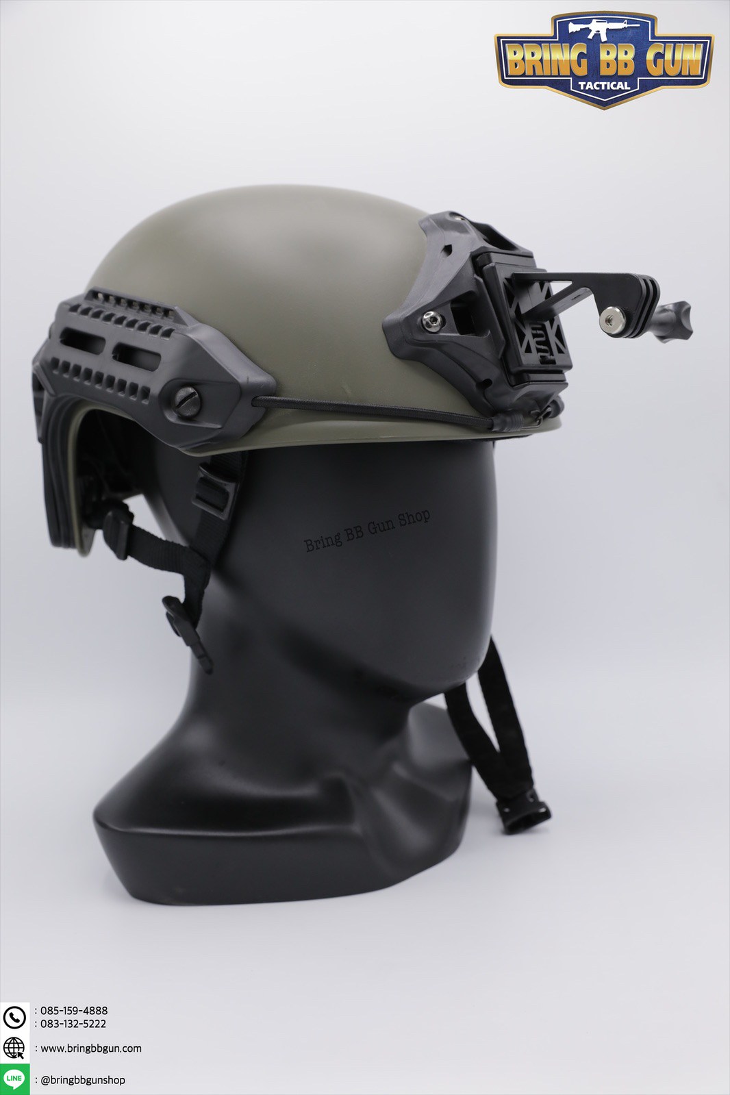 ขาจับกล้อง Action Camera ติดหมวก Fast/Mich (ขาจับกล้อง Go Pro ติดหมวก Fast/Mich)