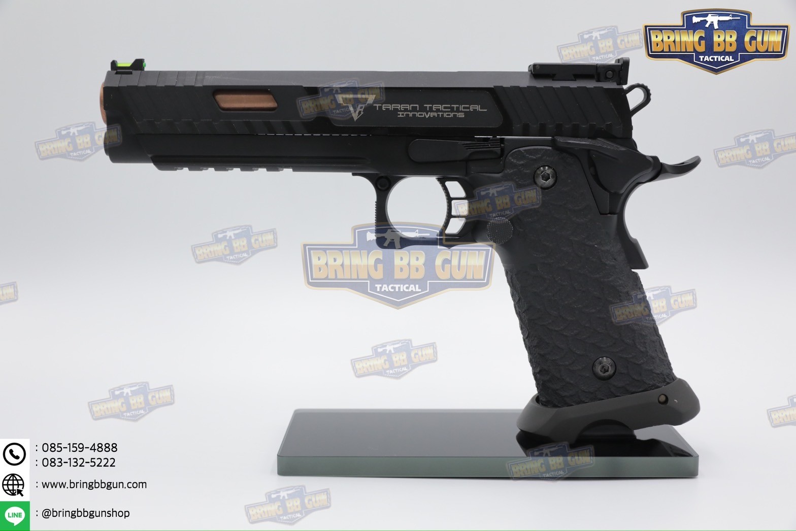 ขาตั้งปืนสั้น (ฐานกระจก) (Pistol Display Stand)