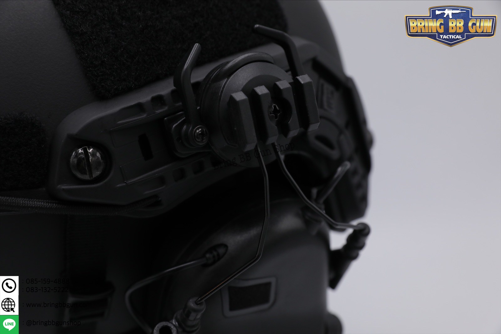 OX Horn Headset Bracket (อแดปเตอร์ขาจับหูฟังใส่รางข้างหมวกฟาส)