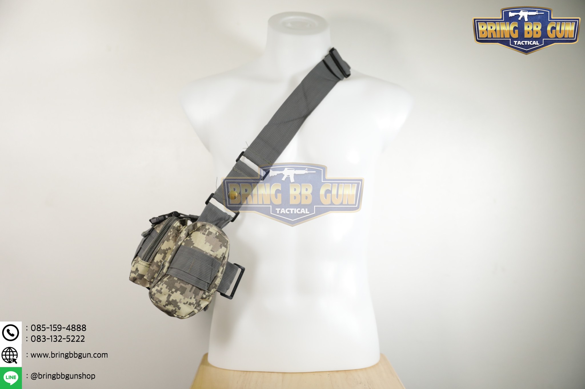 กระเป๋าสะพายข้าง+คาดเอว รุ่น กระเพาะหมูเล็ก