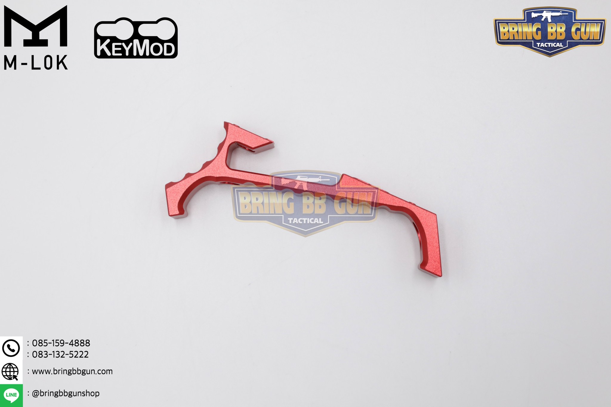 กริ๊ปมือหน้า VP23 (VP23 Tactical Angled Grip) (VP23 Tenaci Grip) (ใช้ได้กับชุดหน้าระบบราง M-Lok และ Keymod)