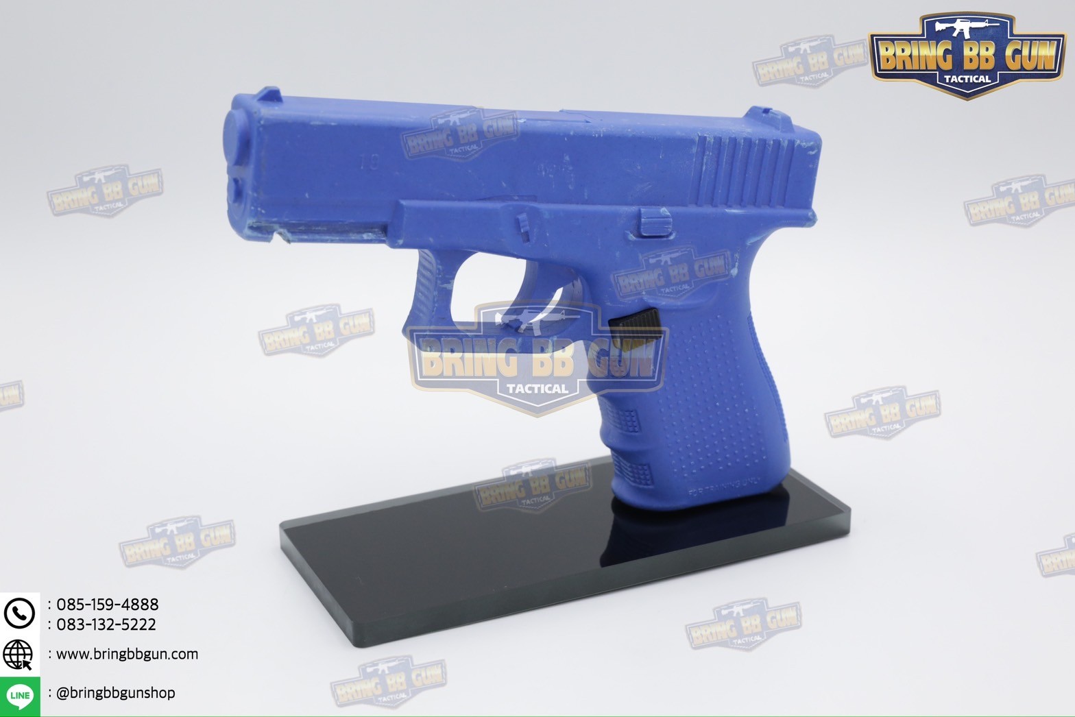 ขาตั้งปืนสั้น (ฐานกระจก) (Pistol Display Stand)