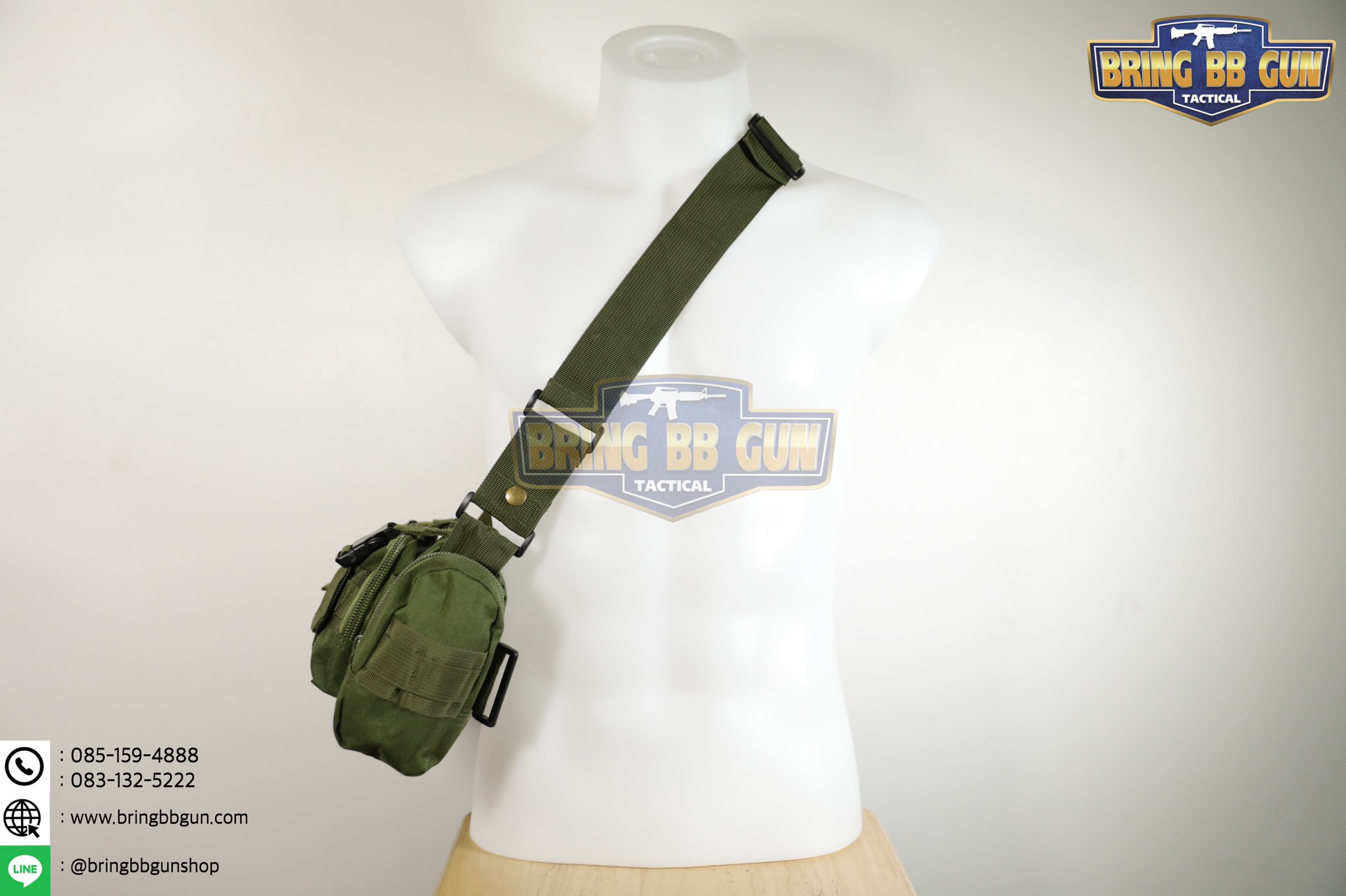 กระเป๋าสะพายข้าง+คาดเอว รุ่น กระเพาะหมูเล็ก