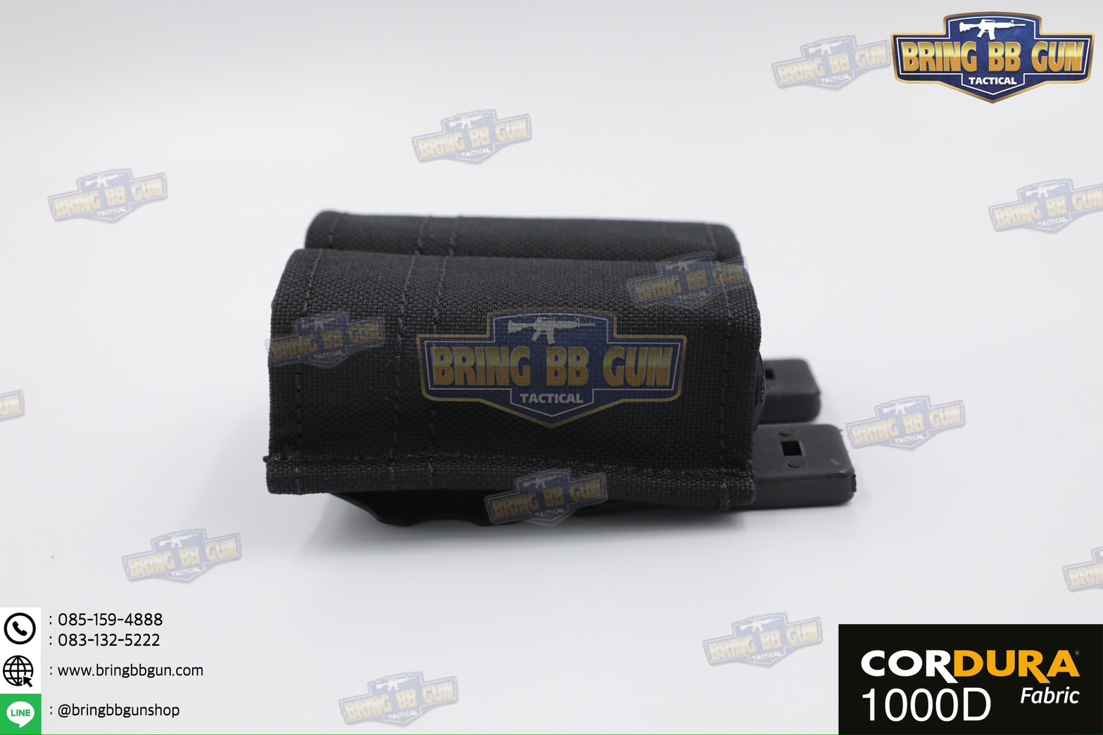 เพ้าแม็กกาซีนปืนสั้นแบบคู่ ทรง ESS รุ่น 9mm. (ซองแม็กกาซีนแบบคู่ ESS รุ่น 9mm.) (FAST 9mm. Double Soft Pouch)