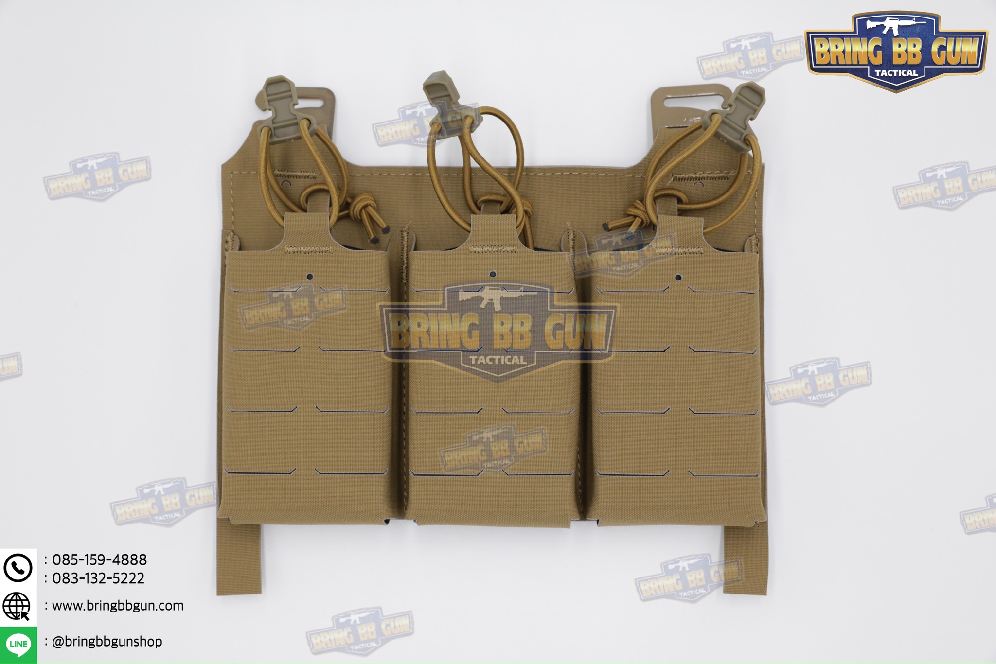 เพ้าแม็กกาซีน KTAR (5.56 แบบ3ช่อง) (V5 PC Triple Mag Plate) (G Buckle + Velcro) (Ferro Concepts KTAR Front Flap) (KTAR Front Flap)