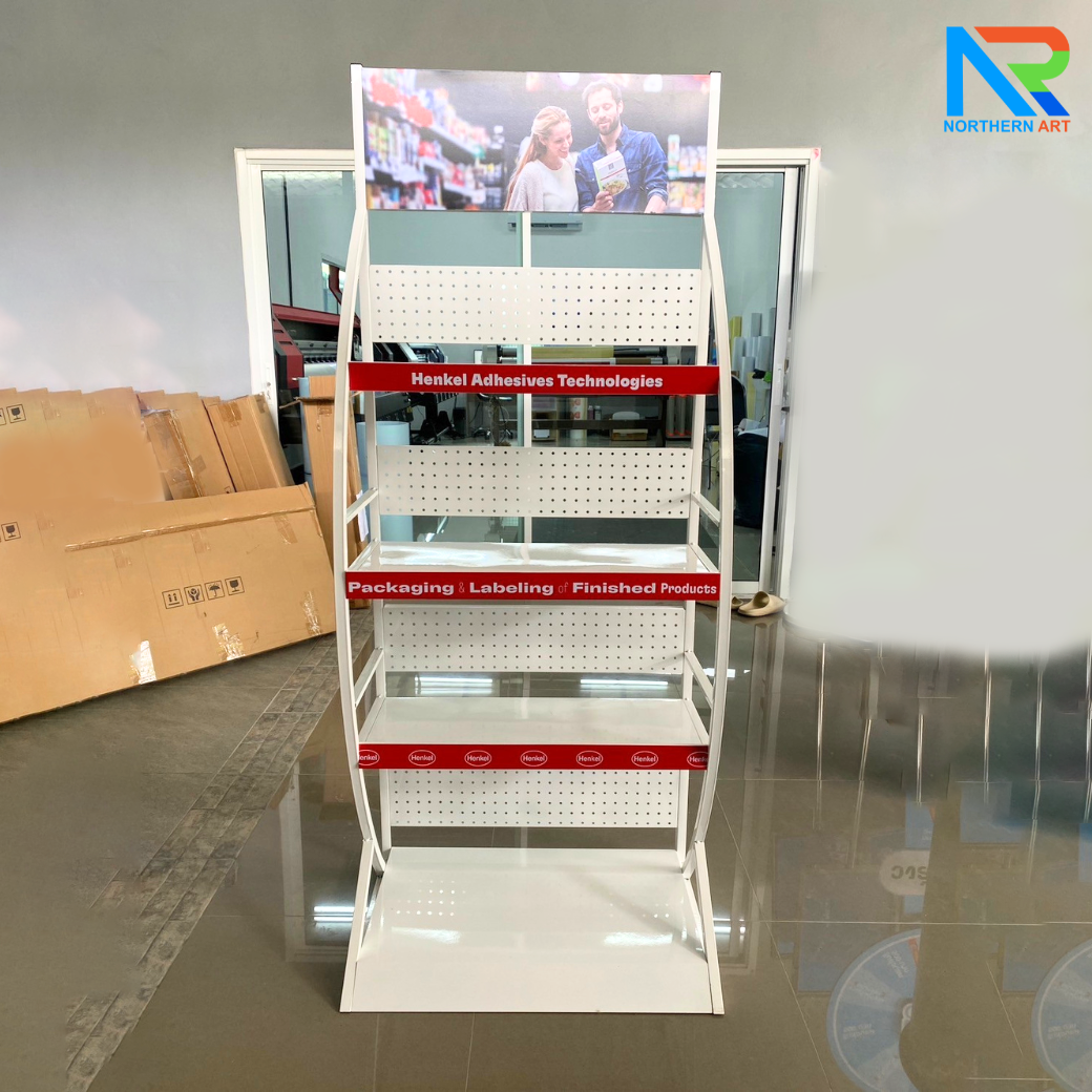 ชั้นวางสินค้าเหล็ก 4ชั้น สีขาว ขนาด(W)70 x (D)45 x (H)170 cm.(ถอดประกอบได้) แข็งแรง รับน้ำหนักได้ดี