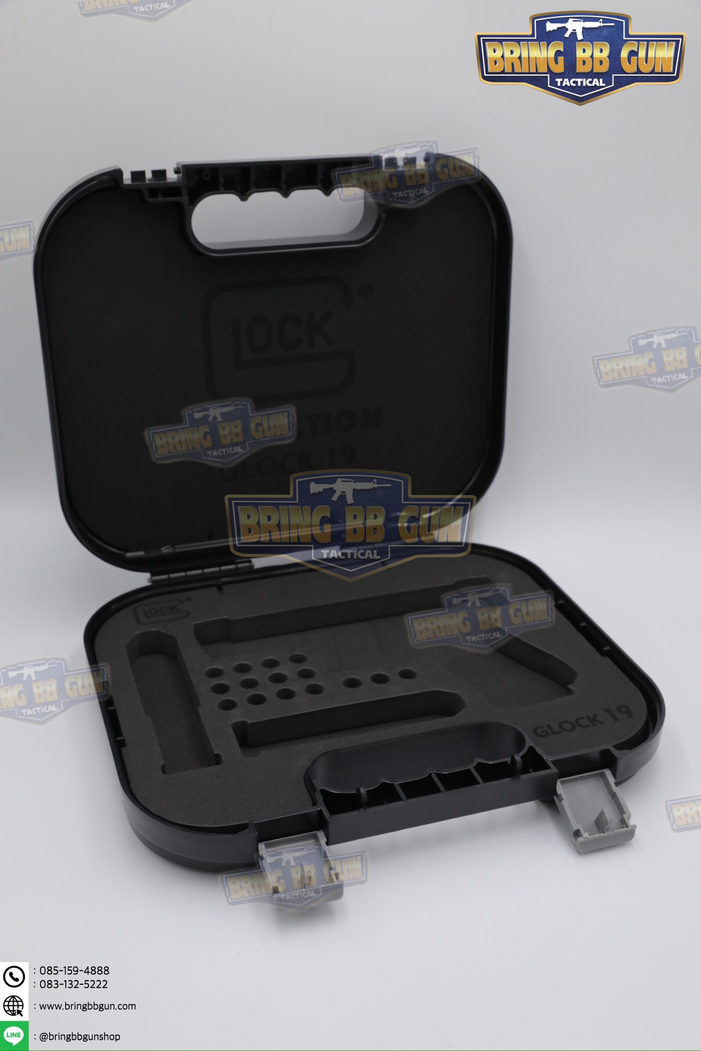กล่องปืนสั้น Glock (กล่องปืนสั้น B11) (เคสกันกระแทรก) (Lockable Pistol Case)