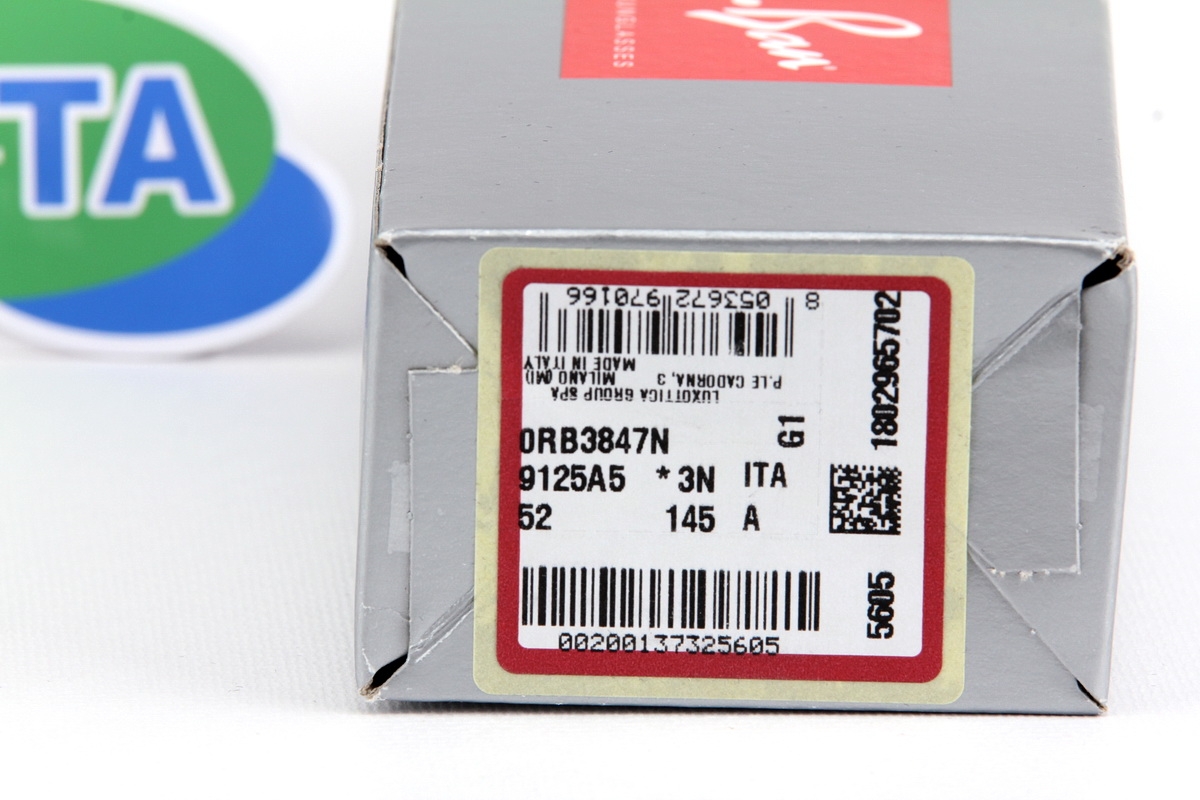 RayBan Oval Double Bridge RB3847N 9125A5