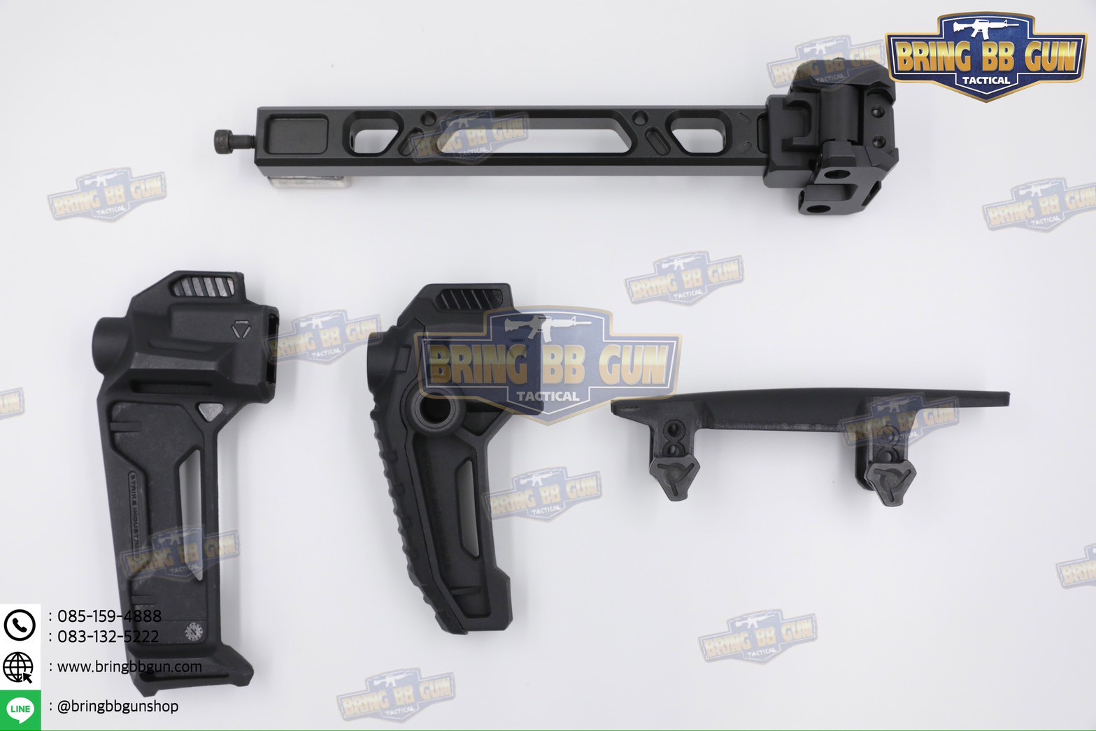 พานท้ายปืนแบบพับได้2ฝั่ง (Strike Dual Folding Adapter) รุ่น Strike FSA Dual Folder (The Strike Dual Folding Adapter) (Dual Folding Adapter) (Strike Hard,Strike Fast) (SI) (MCX) (MPX) (1913)