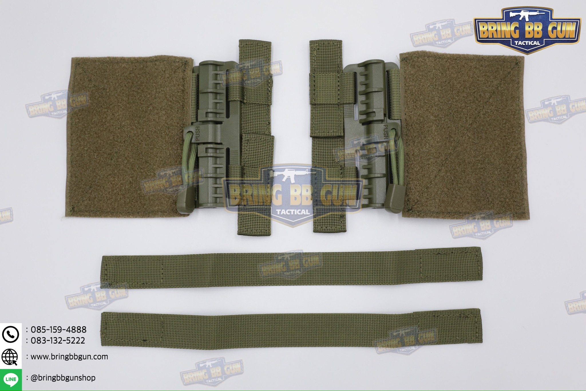 ชุดเซ็ตปลดเสื้อเกราะไว (ชุดปลดไวเสื้อเวส QR1) (Molle Quick Release Buckle Set)