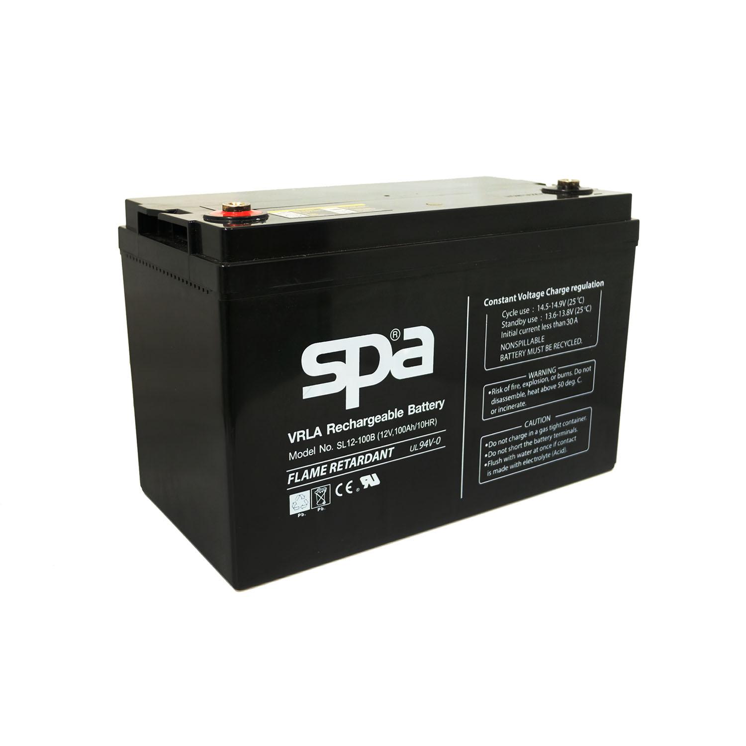 SPA แบตเตอรี่สำรองไฟ SL12-100B spa12V 100Ah onebanmor