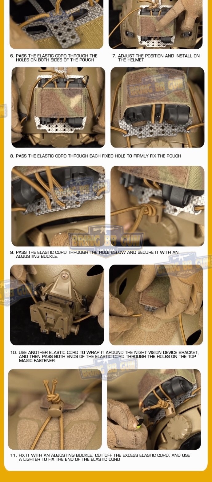 FRO PVS31 Battery Retention System (เพ้าเก็บแบตเตอรี่ไนท์วิชั่นติดหมวก Fast) (NVG Battery Helmet Pouch) (FERROR) (FRO)