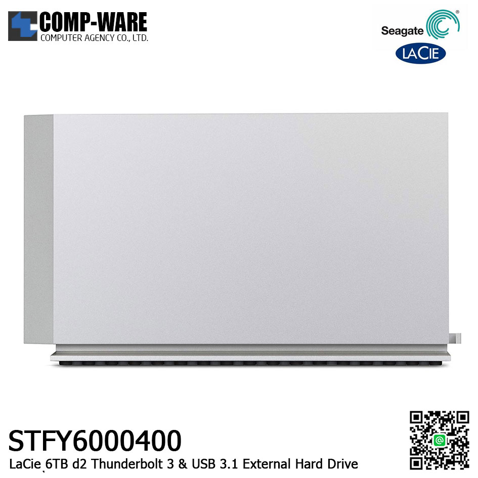 LaCie 6TB d2 Thunderbolt 3 & USB 3.1 External Hard Drive STFY6000400