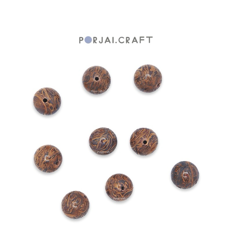 Calligraphy Jasper Bead ลูกปัดแจสเปอร์ 12mm