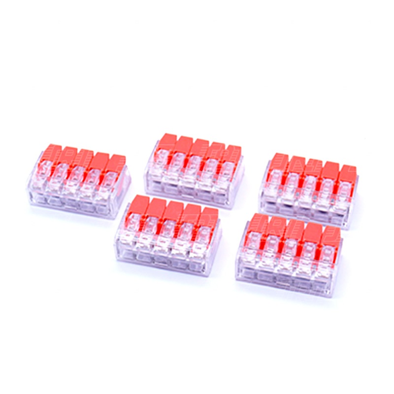 ขั้วต่อสายไฟ 5P | ขนาด 0.14-4 mm. | 450V | PCT-415 | มี 4 สี | สีน้ำเงิน สีส้ม สีแดง สีขาว | 5ชิ้นต่อแพ็ค