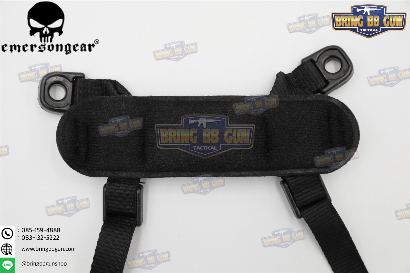 สายรัดคาง ยี่ห้อ Emerson รุ่น ทรงตัว H (EMERSON MICH Helmet Retention System H-Nape)