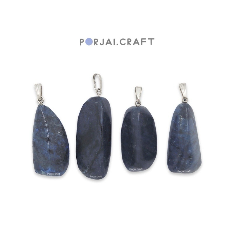 Dumortierite Free Form Pendants จี้ดูมอร์เทอไรต์