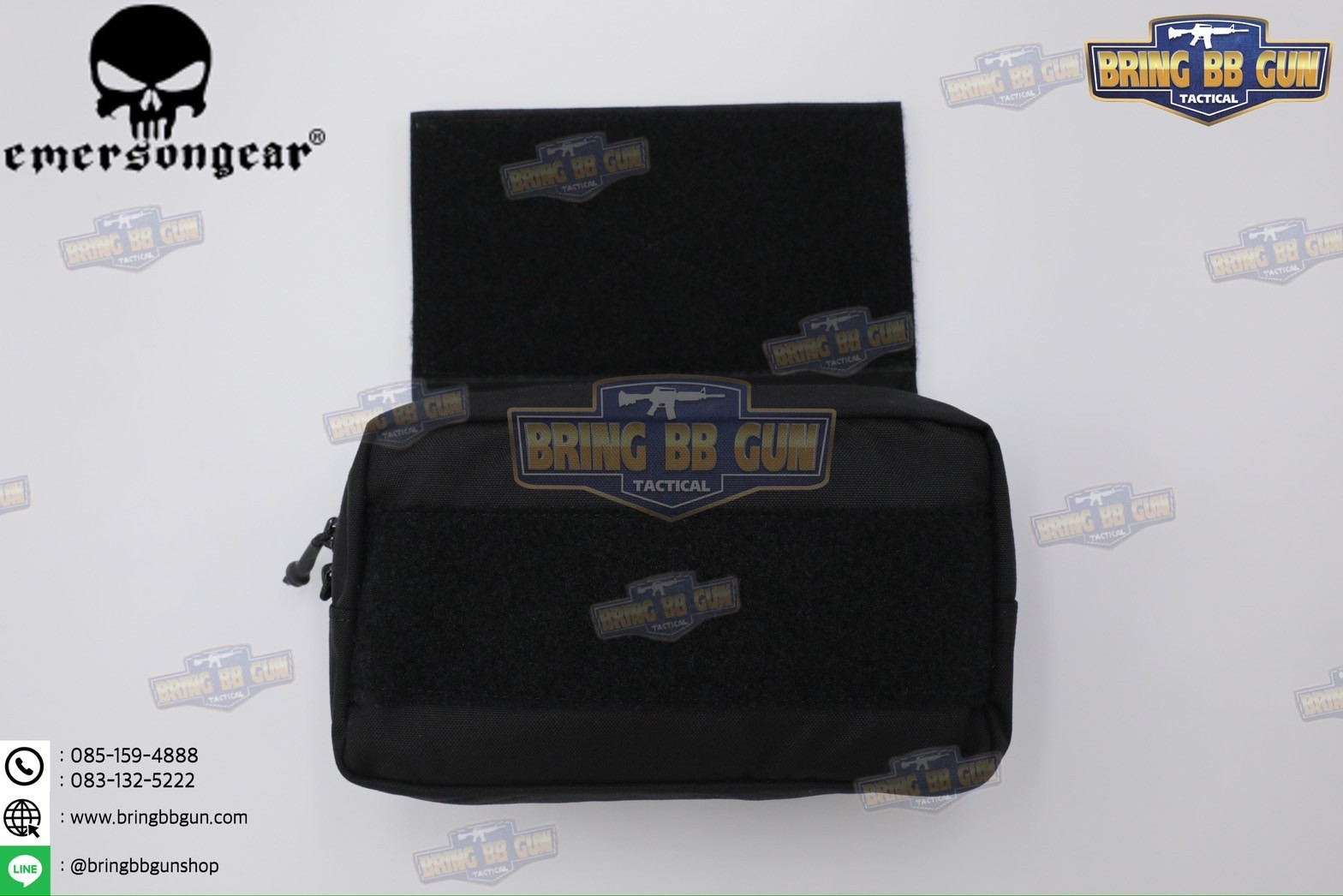 กระเป๋าจิงโจ้ติดเสื้อเวส ทรงสี่เหลี่ยม ยี่ห้อ Emerson (Emersongear Tactical Action Pouch) (Armor Carrier Drop Pouch) (Lower Accessories Pouch) (Drop Pouch)