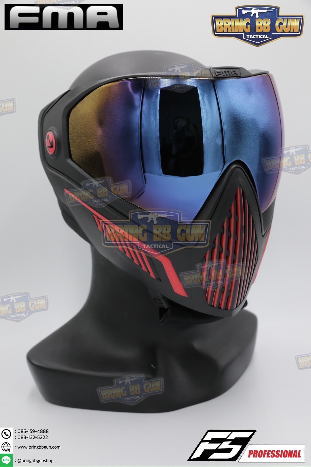หน้ากาก F5 ยี่ห้อ FMA (FMA F5 STORM GOGGLE MASK) (F5 Professional) (Storm Goggle Mask)