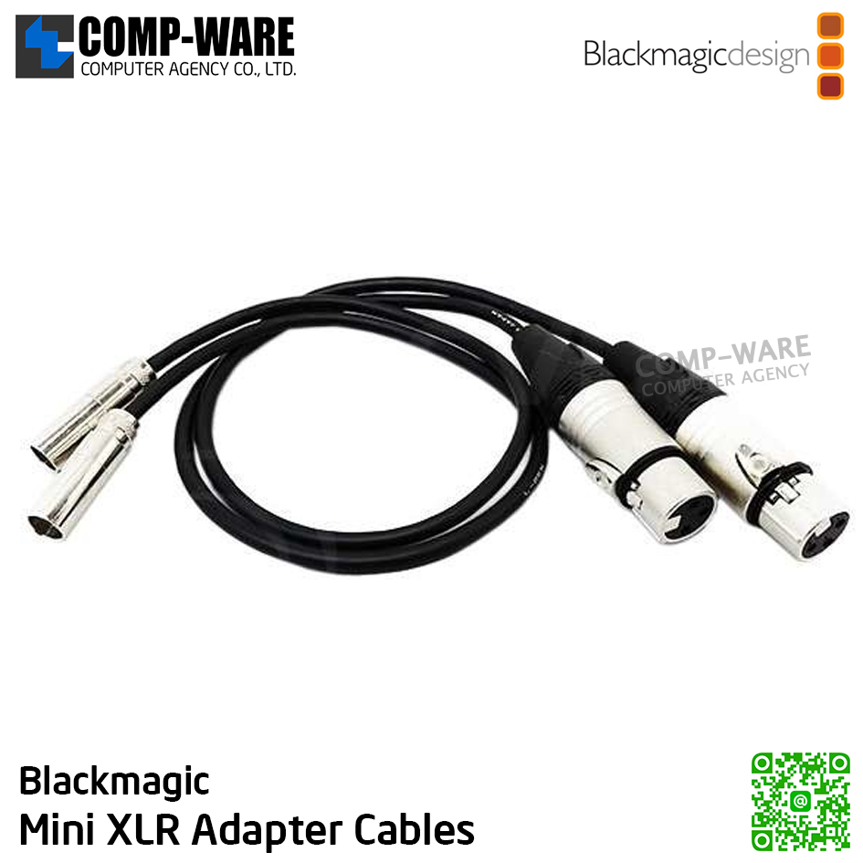 Blackmagic Mini XLR Adapter Cables