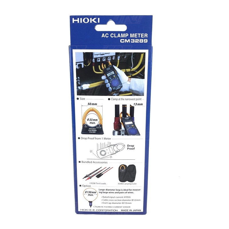 แคลมป์มิเตอร์ HIOKI CM3289 | 06-HI-CM3289 | ยีห้อ HIOKI | CLAMP METER AC CM3289