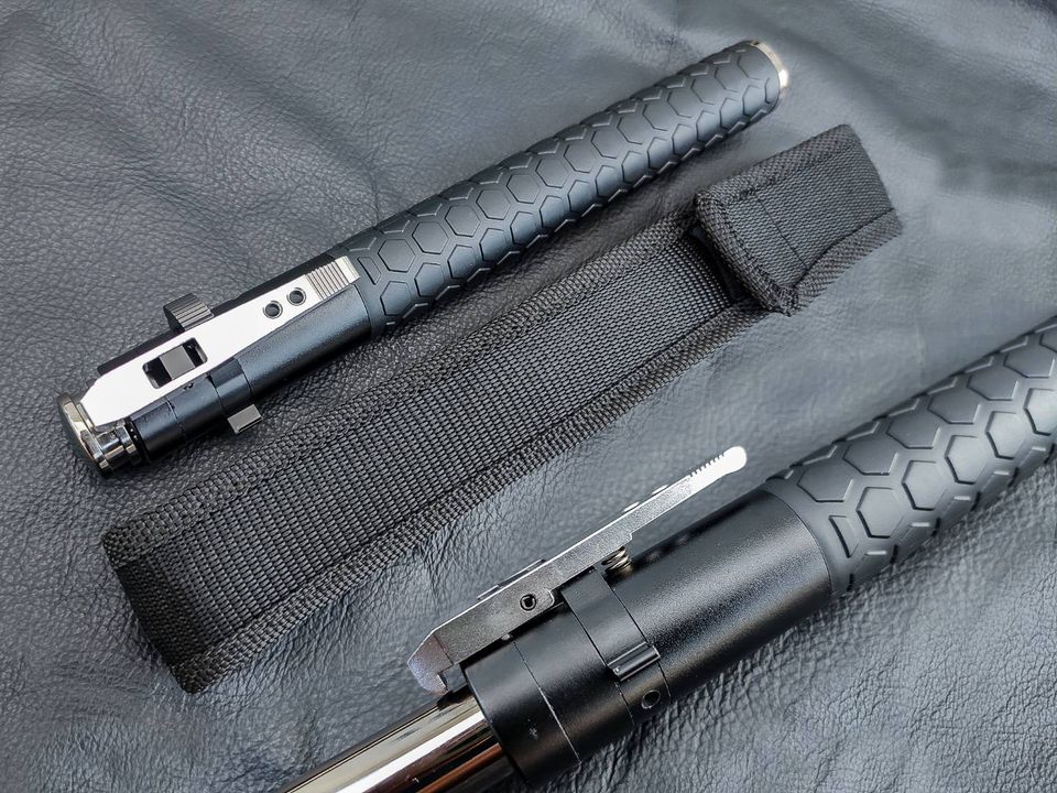 ดิ้วสปริง กระบองเหล็กออโต้ รุ่นยาว 21 นิ้ว กระบองยืดหด หรือเรียกว่า Baton