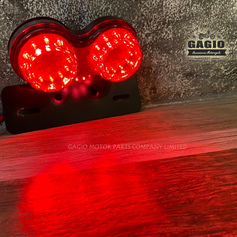 ไฟท้ายLED ทรงแว่นมีไฟเลี้ยวในตัว เลนส์แดง