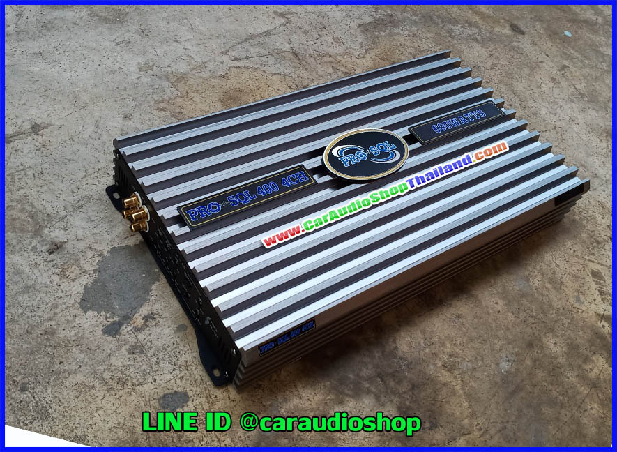 แอมป์ 4 คุณภาพสูง PRO SQL 400 4 CH (กำลังขับสูง + ไพเราะ)