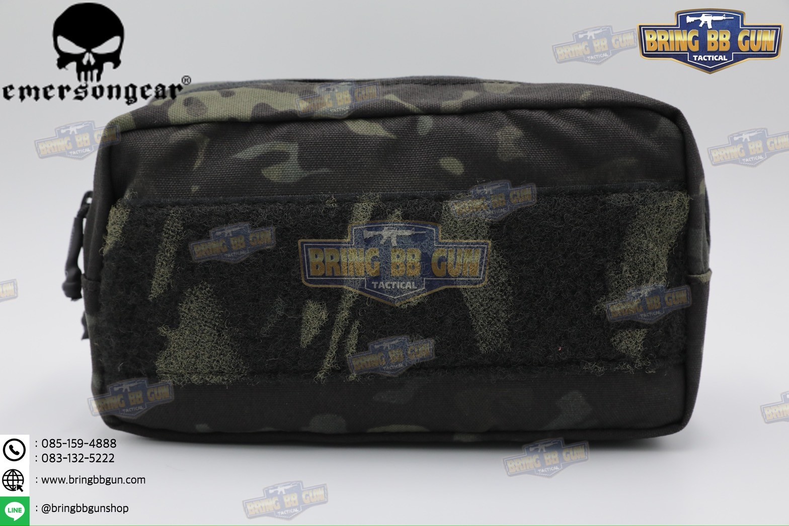 กระเป๋าจิงโจ้ติดเสื้อเวส ทรงสี่เหลี่ยม ยี่ห้อ Emerson (Emersongear Tactical Action Pouch) (Armor Carrier Drop Pouch) (Lower Accessories Pouch) (Drop Pouch)