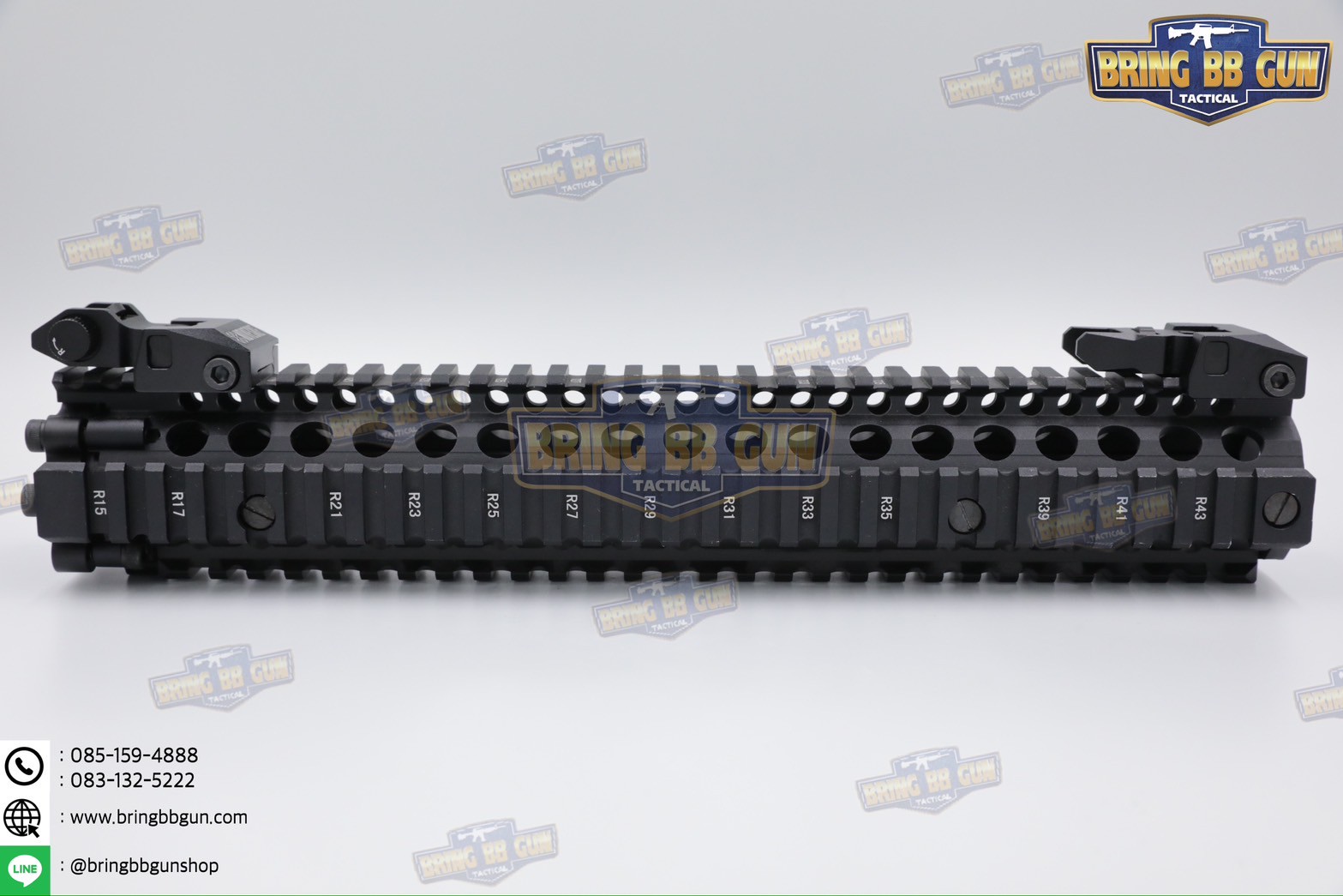 ศูนย์หน้า-หลังพับได้แบบโลหะ รุ่น ศูนย์เล็งเรืองแสง ทรง Noveske