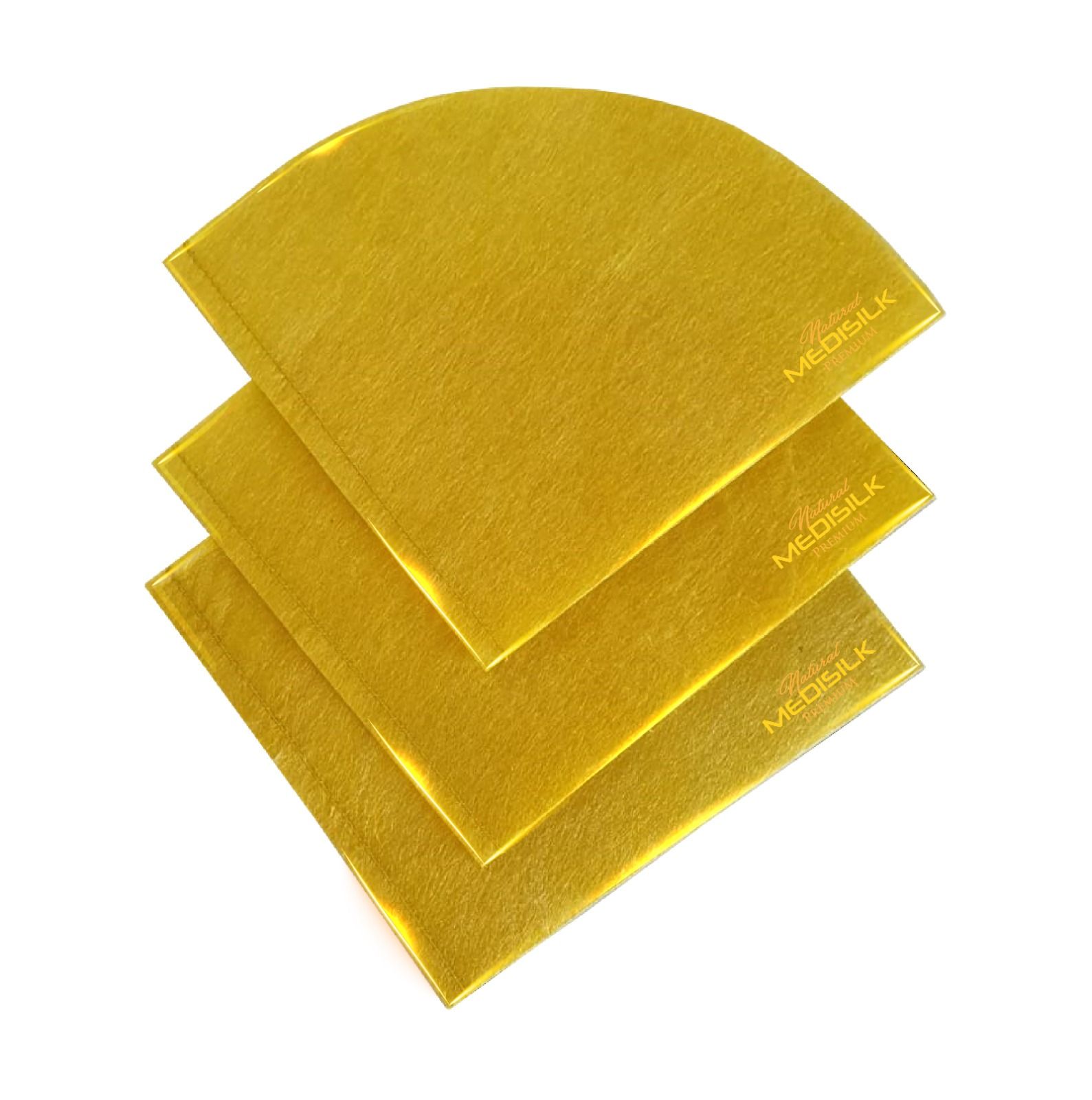 12 pcs. 100% Reusable Natural Golden Raw Silk Coffee Filter - แผ่นกรองกาแฟดริป แผ่นใยไหม แพค 12 ชิ้น