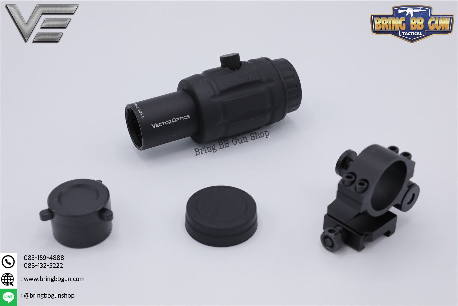 ซูมหลังดอท ยี่ห้อ Vector Optics รุ่น 3x Magnifier (Vector Optics 3x Magnifier with Flip Side Mount)