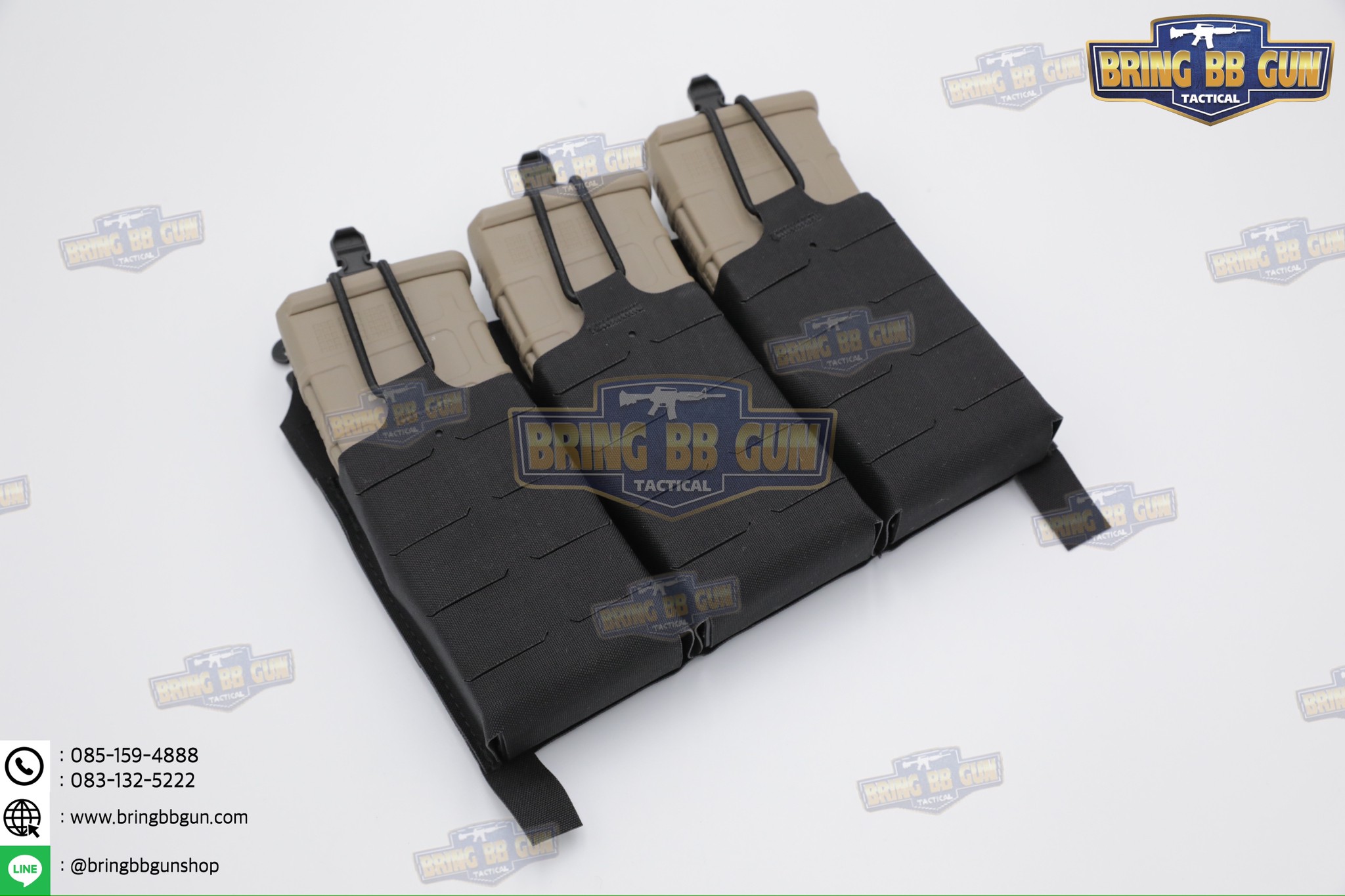 เพ้าแม็กกาซีน KTAR (5.56 แบบ3ช่อง) (V5 PC Triple Mag Plate) (G Buckle + Velcro) (Ferro Concepts KTAR Front Flap) (KTAR Front Flap)