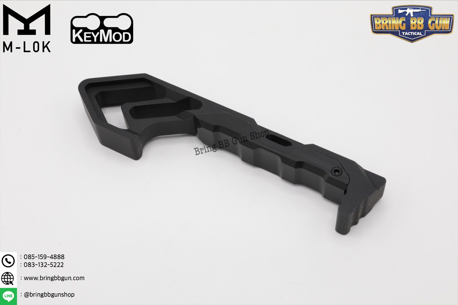 กริ๊ปมือหน้า Tyrant งาน CNC (ใช้ได้กับชุดหน้าระบบราง M-Lok และ Keymod)