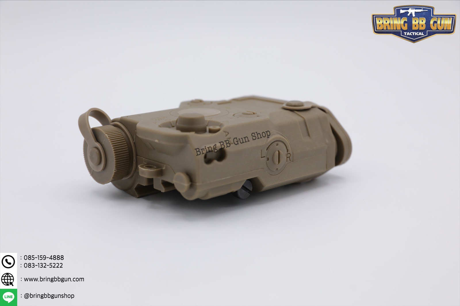 กล่องPEQ เลเซอร์ชี้เป้าสีแดง (สามารถเก็บแบตเตอรี่ได้)