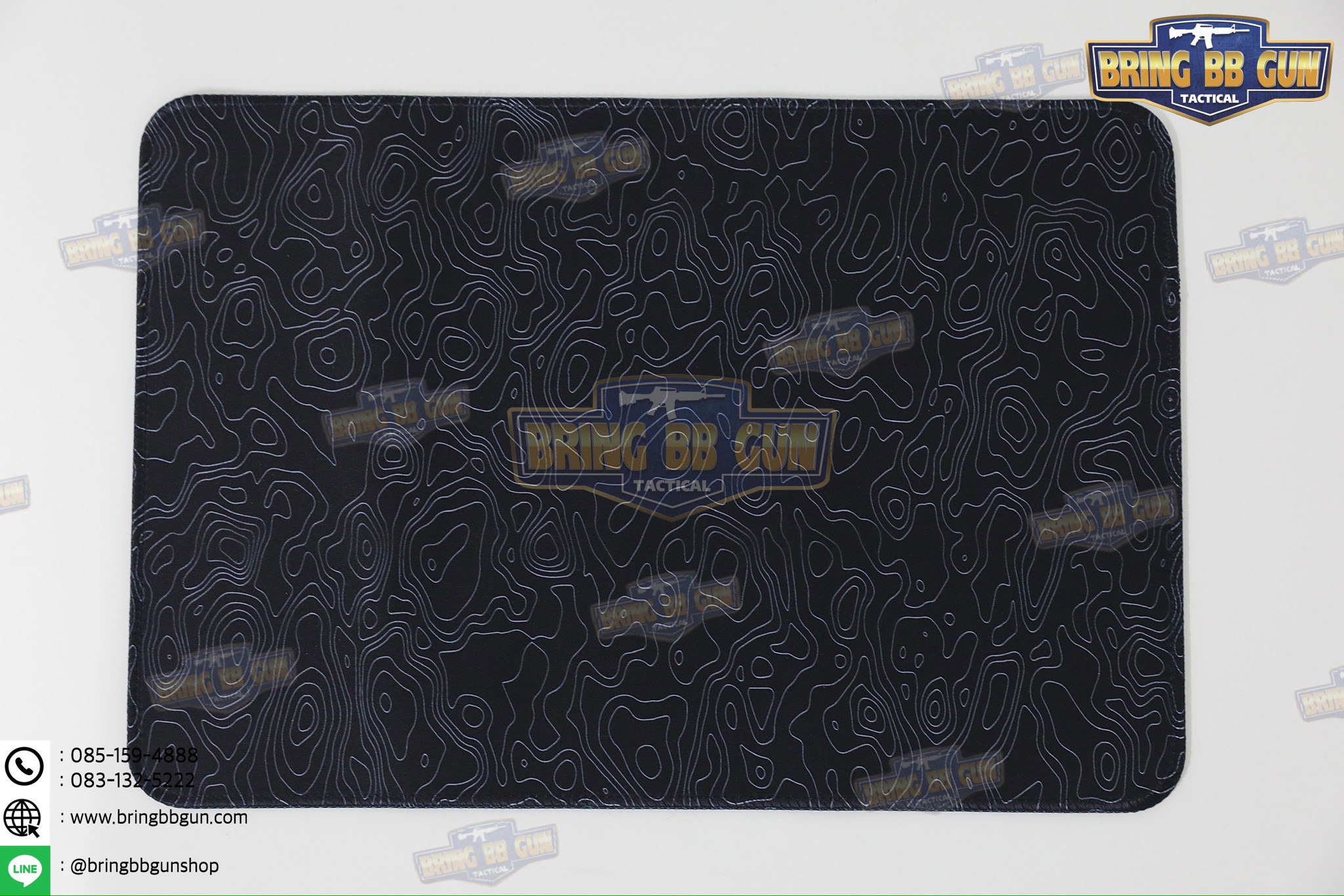 แผ่นยางรองอเนกประสงค์ ลายแผนที่เส้นชันความสูง แผ่นรองเม้าส์ (Topographic Map Camo Mouse Pad) (Mouse Pad) (Contour Map)