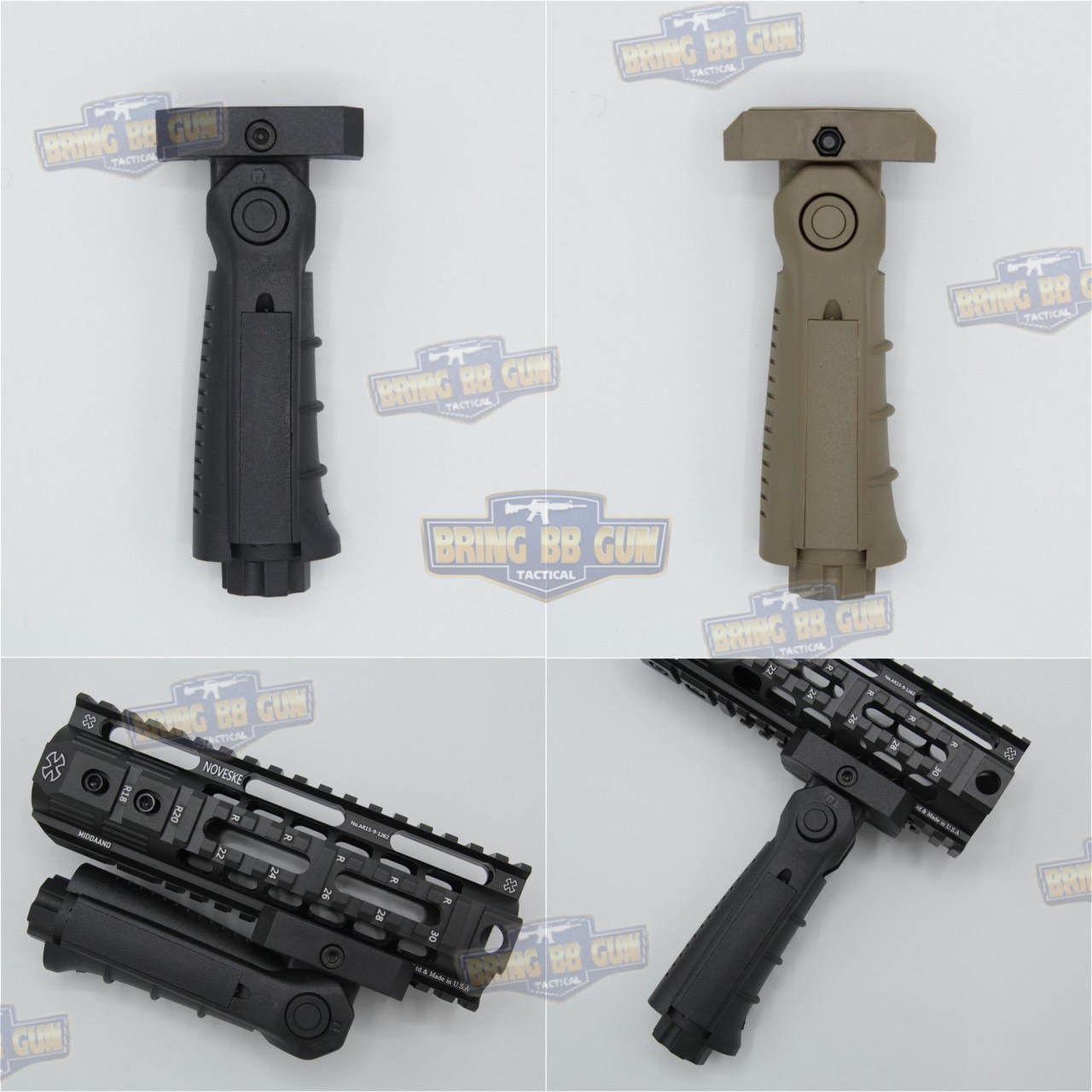กริ๊ปมือหน้าพับหน้า-หลัง (Tactical Folding Grips)