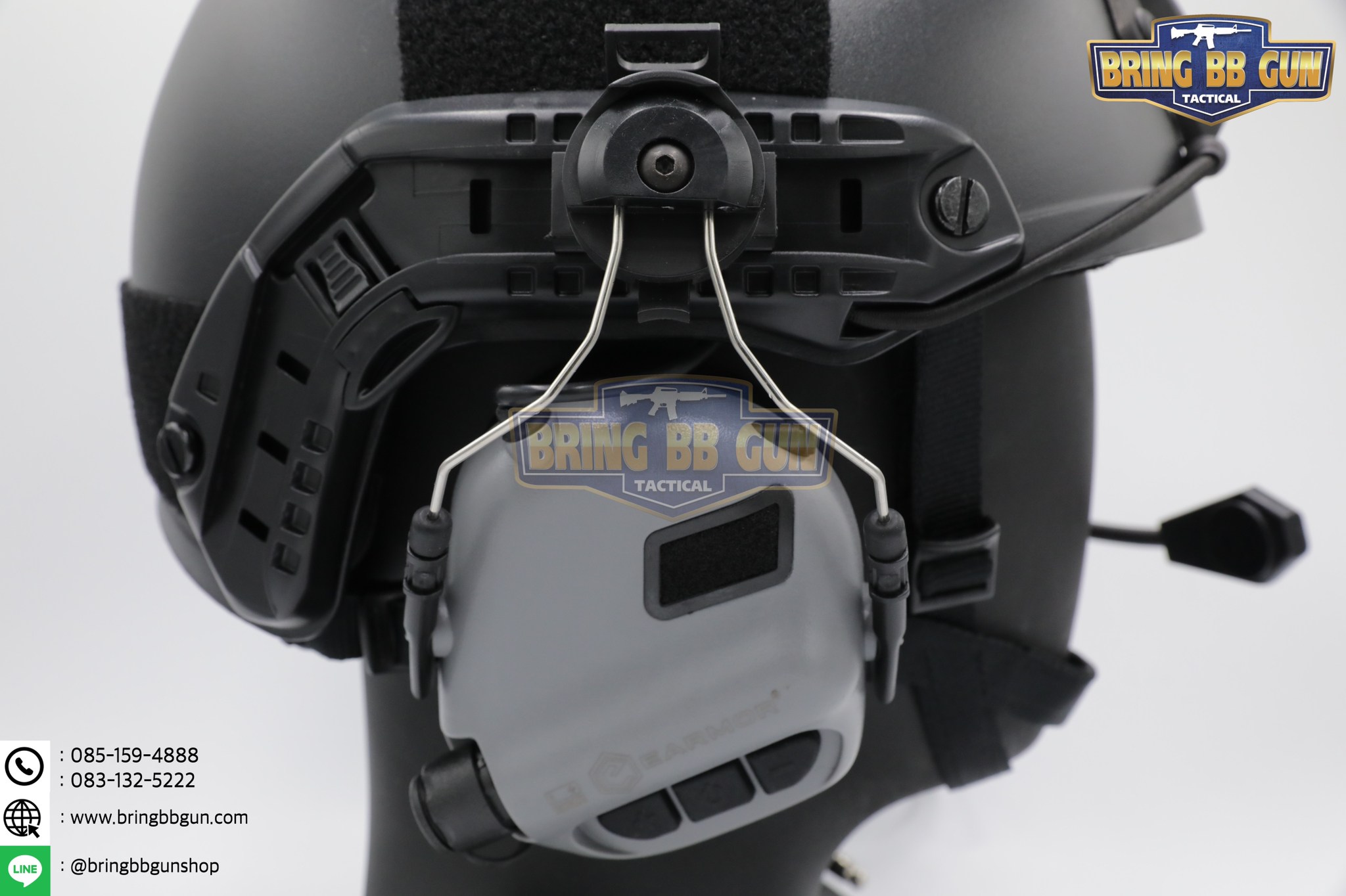 Helmet Rail Suspension Bracket (อแดปเตอร์ขาจับหูฟังใส่รางข้างหมวกฟาส)