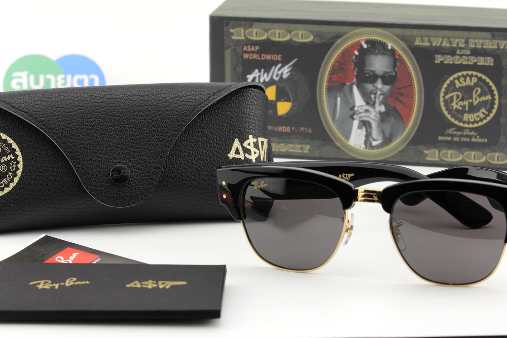 RayBan Mega Clubmaster RB0316S 6826J5 Blacked Out collection by A$AP Rocky