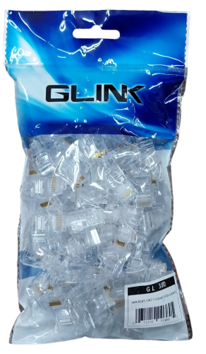 Glink หัวแลน RJ-45 CAT5 รุ่น GL380 ห่อละ 100 ตัว ออกใบกำกับภาษีได้