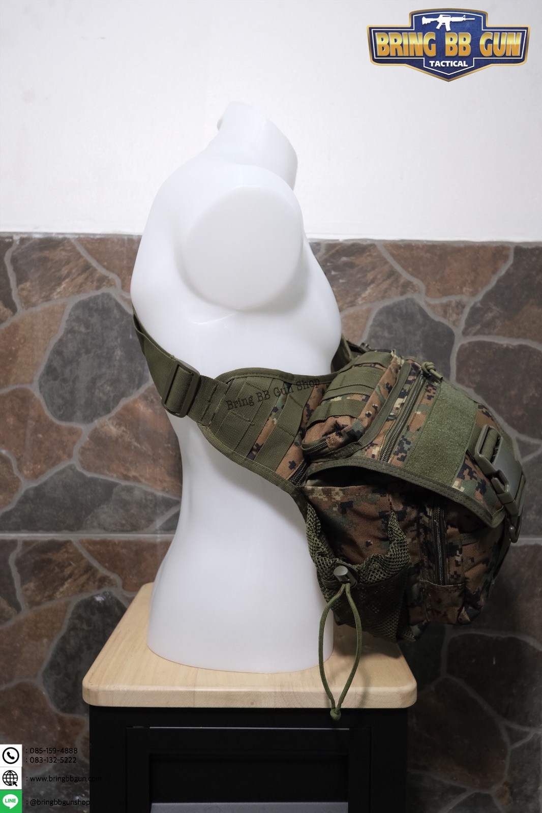 กระเป๋าสะพายข้าง-คาดอก รุ่น ทรงสามเหลี่ยม (เป้สะพายหลัง)