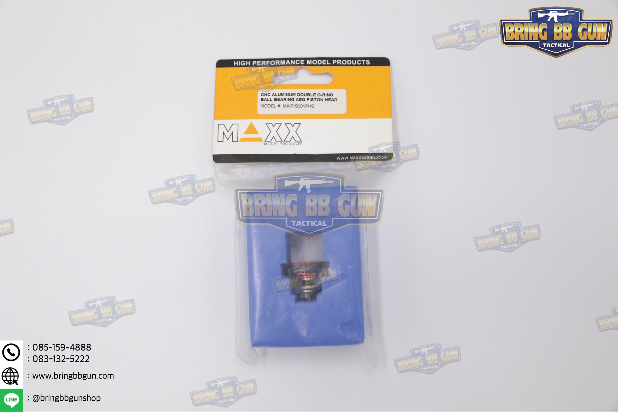 หัวแบริ่ง ยี่ห้อ Maxx Model (หัวลูกสูบ) (ลูกปืนแบริ่ง) (Double O-Ring Ball Bearing AEG Piston Head) (Piston Head) (Ball Bearing)
