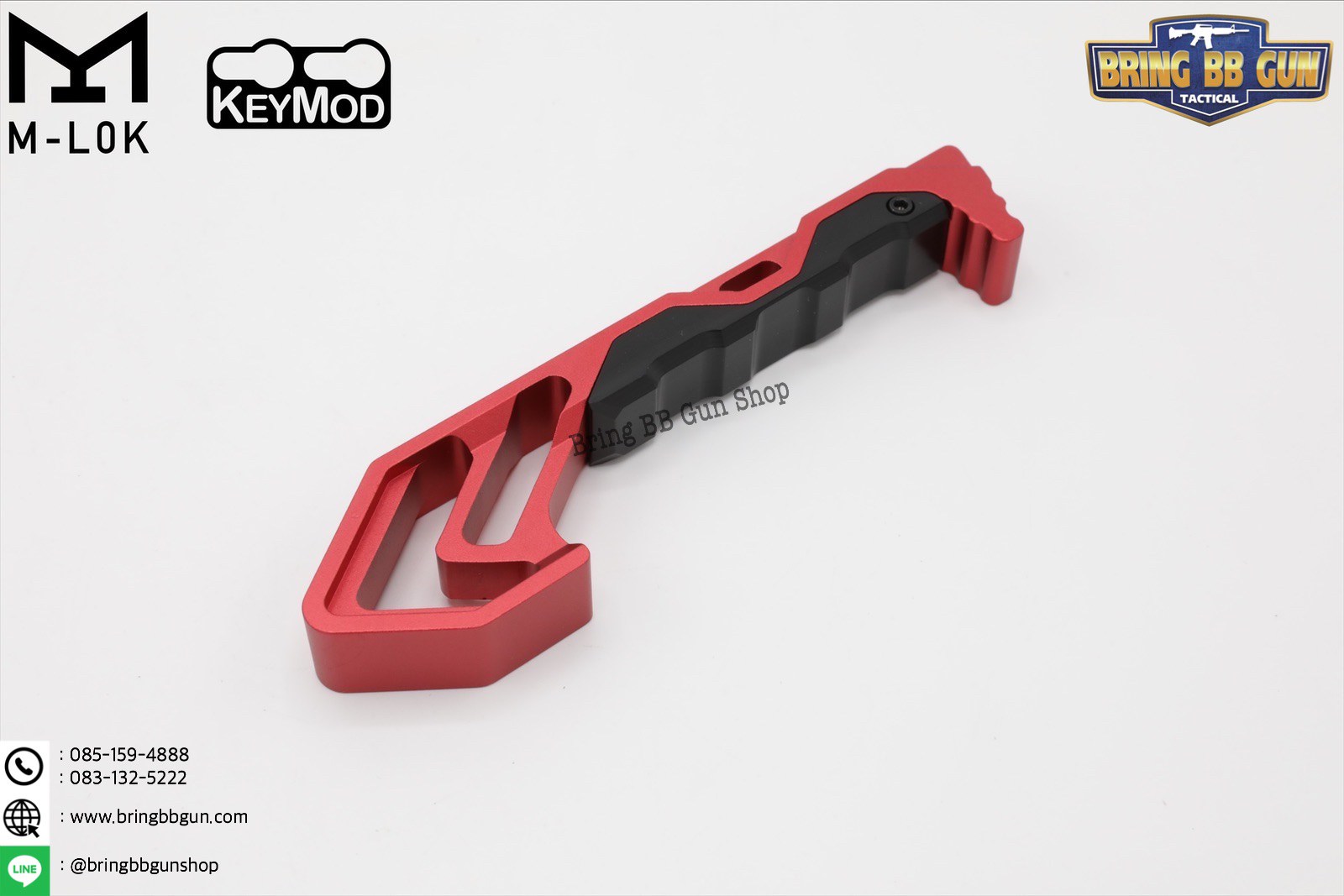 กริ๊ปมือหน้า Tyrant งาน CNC (ใช้ได้กับชุดหน้าระบบราง M-Lok และ Keymod)