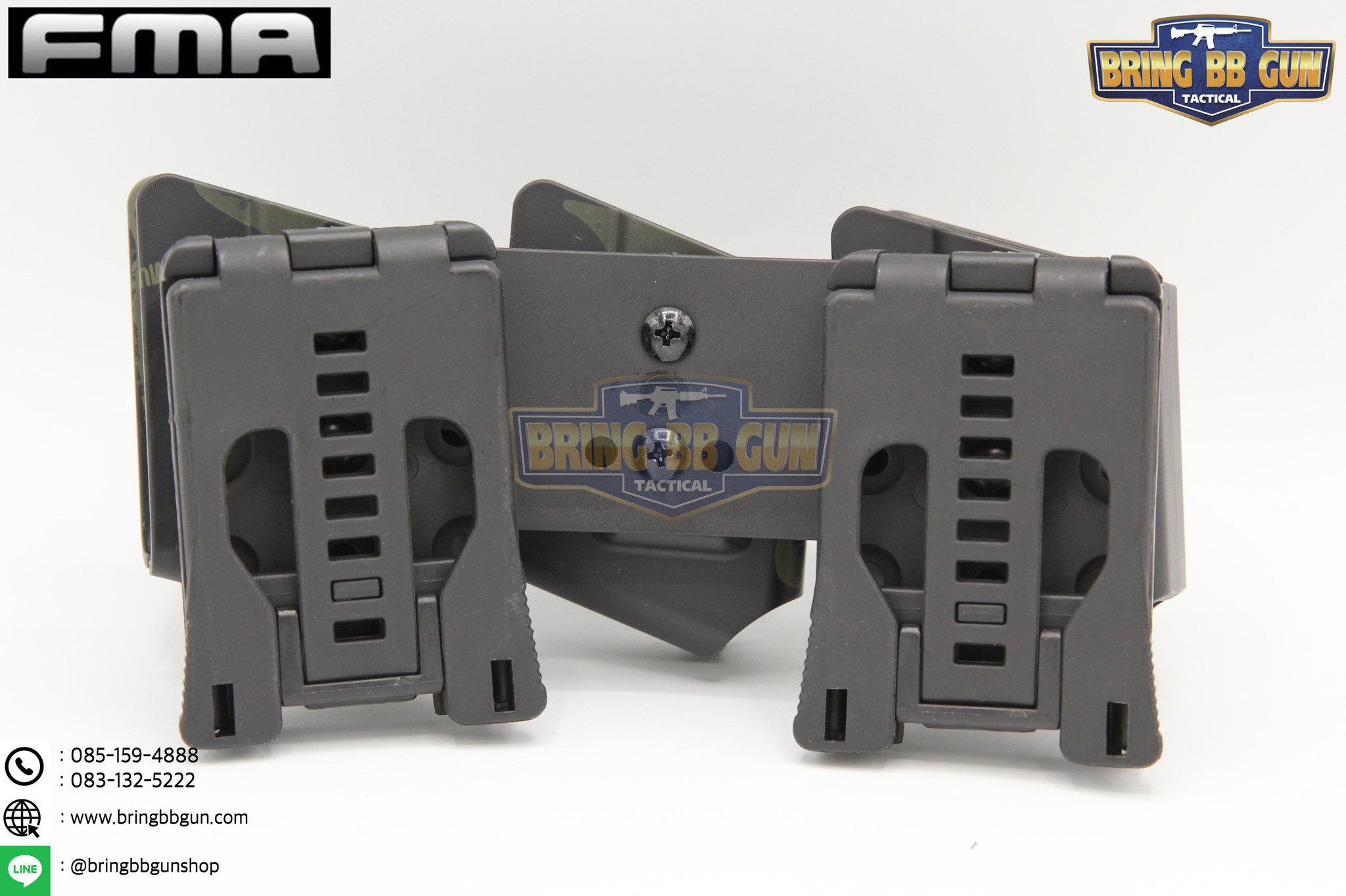 ซองแม็กกาซีนปืนสั้น 9mm.(ซองแม็กกาซีนปืนสั้นสามช่อง) (IPSC pouch for 9mm.) FMA