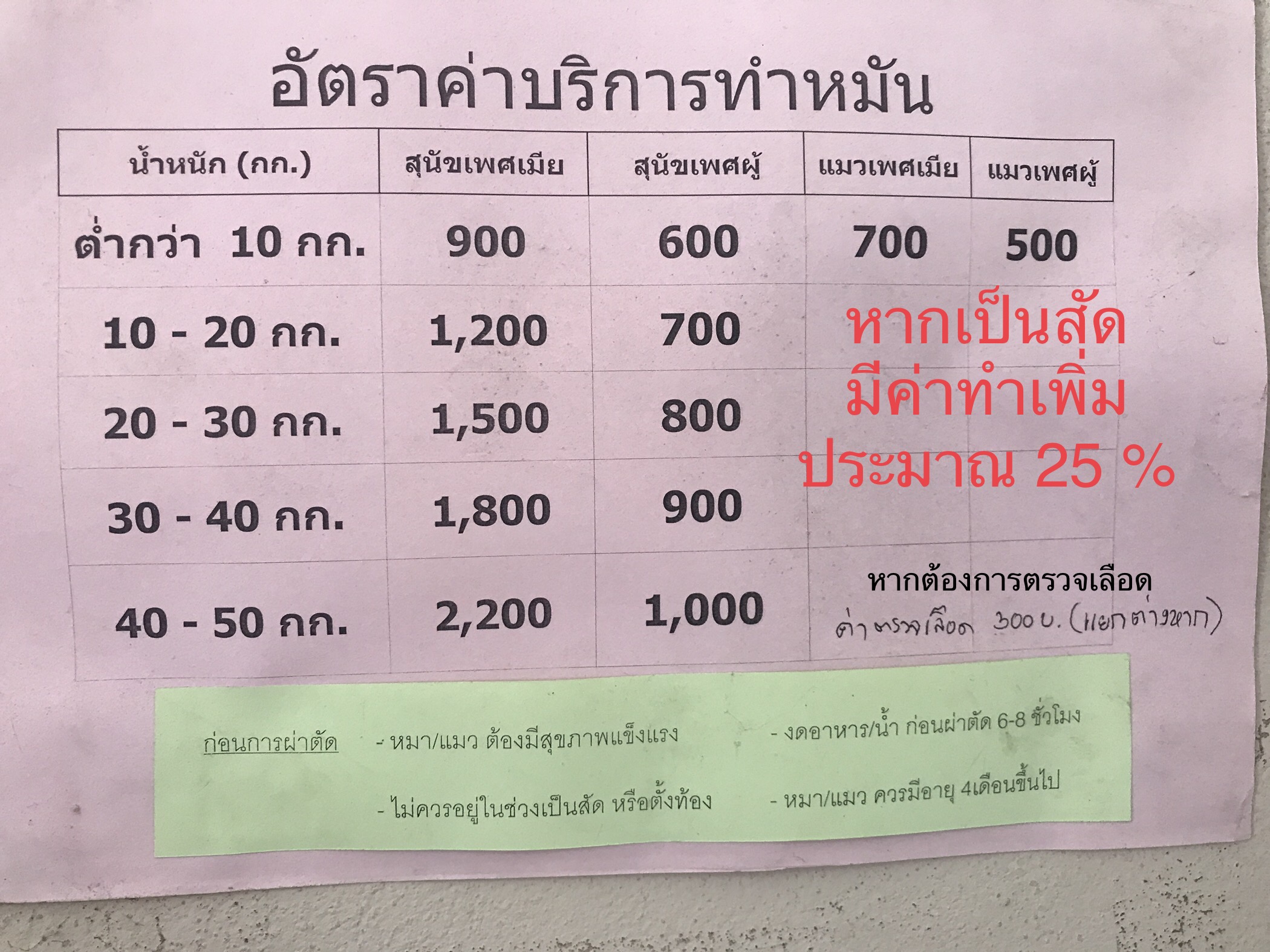 ทำหมันหมา/แมว (เขตขอนแก่น)
